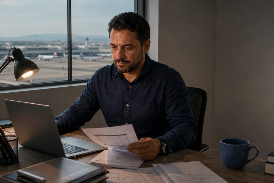 Empreendedor revisando formulário para evitar erro ao abrir CNPJ em Guarulhos