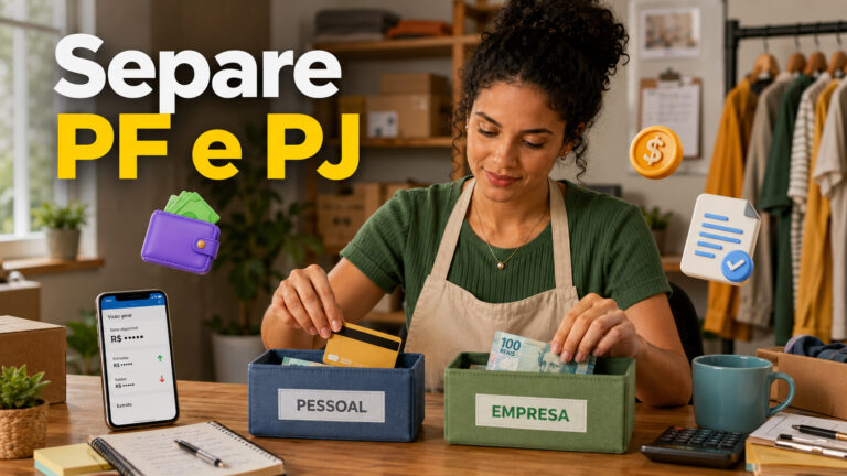 Como separar o dinheiro pessoal do dinheiro do CNPJ MEI